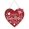 Guopo Decorative Ornaments Wooden Printed Valentine'S Day Home