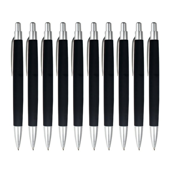 Guoxxzi 5 dollar items, 10 Pack Basic Retractable Blackness Ballpoint Pens Write Smoothly 1ml