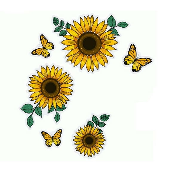 Guoxxzi 5 dollar items, Butterflys Luminous Stickers Removable Wall Stickers Flower Living Room Decoration Stickers Self-adhesive Wall Stickers