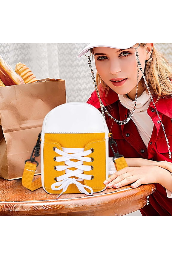 5 dollar items, Handmade Patchwork Crossbody Bag Shoe Bag Funny Gift