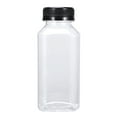 thumbnail image 1 of Guoxxzi 5 dollar items, Plastic Juices Bottle Reusable Transparent Clear Beverage Containers With Lids For Juices Drinking Tea Milk Water Fridge Storage, 1 of 6