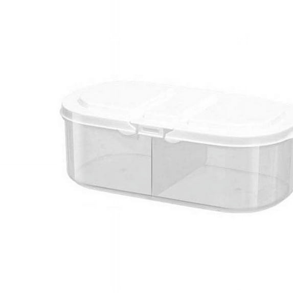 Guoxxzi 5 dollar items, Storage Box Double Grids Kitchen Storage Box Sealing Food Preservation Fresh Pot Container Home Storage Boxes Refrigerator Tools Accessories