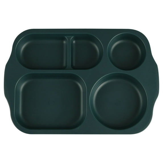 Guoxxzi 5 dollar items, Wheats Straw Children's Meal Plates Student Five Meal Plates Thickened Cafeteria Partition Tableware Multi Lunch Plates