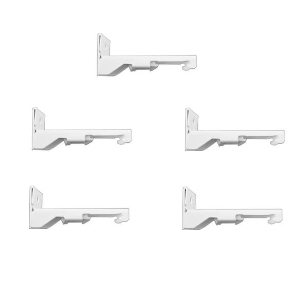 Guoxxzi 5 dollar items, White Wall Mounting For Curtain Rail Flexible Curtains Wall Mounting Tracks 5 Pieces