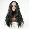 thumbnail image 1 of Guoxxzi Black Mid-length Curly Hair Simulation Wig Ladies Chemical Fiber High Temperature Silk, 1 of 3