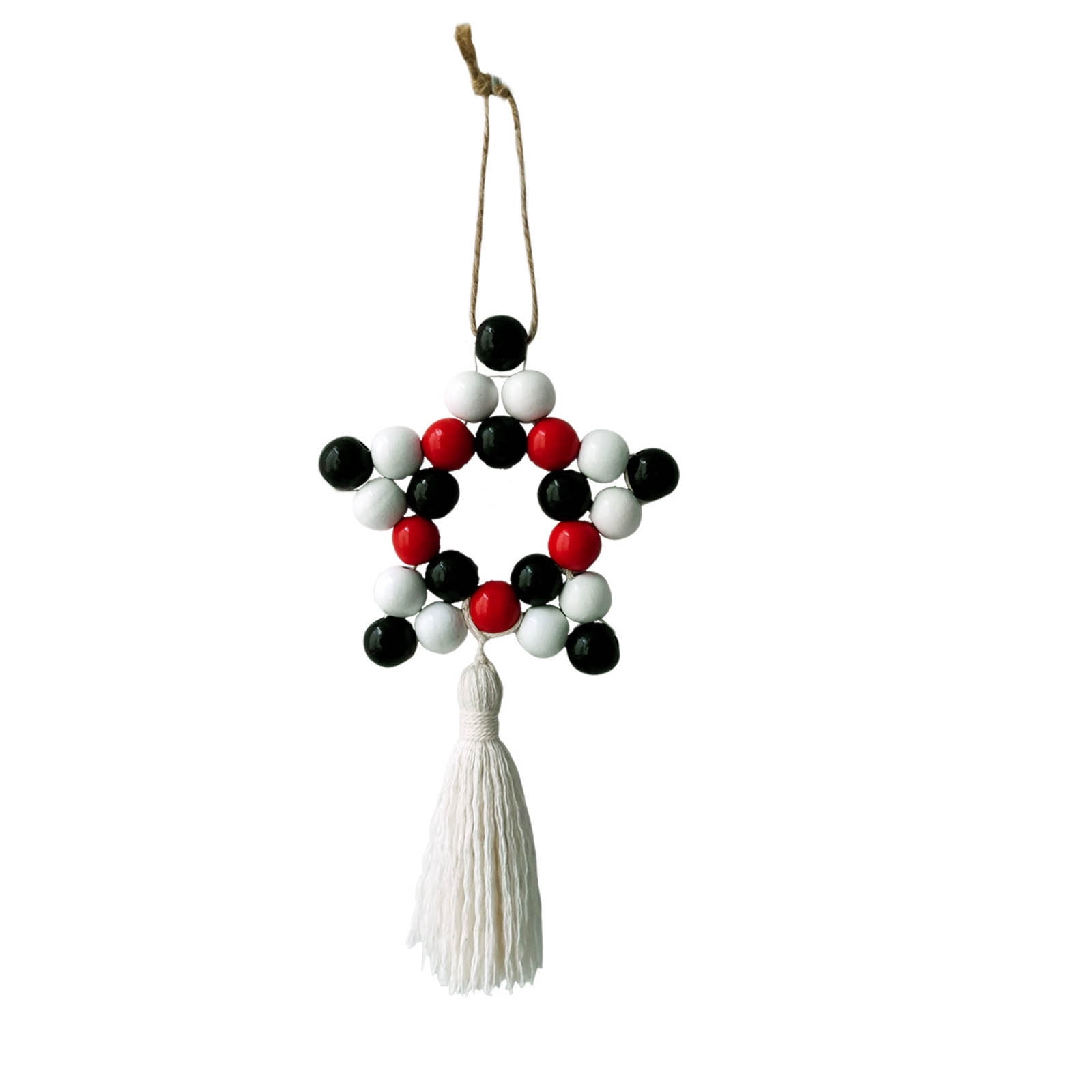 Guoxxzi Christmas Decorations Clearance Christmas Pentagram Wooden Bead