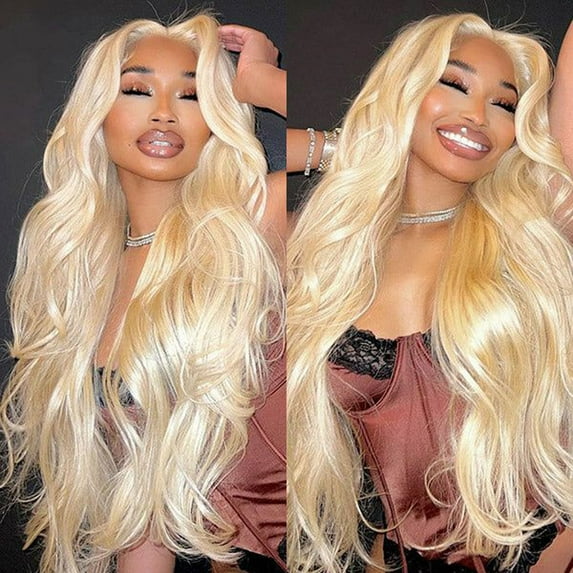 Guoxxzi Glueless #613 Blonde Colored Wig Body Beginner Friendly Human Hair Wigs