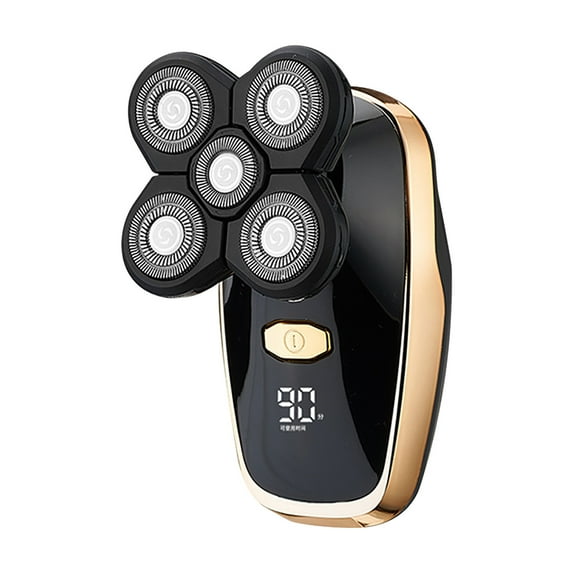 Guoxxzi Head Shaver for Bald Men,5 in 1 Bald Head Shavers for Men Cordless,Waterproof Wet/Dry 5 Head Mens Electric Razor for Head Face Shaving, USB Mans Grooming Kit Rechargeable,Rotary Shaver for Men