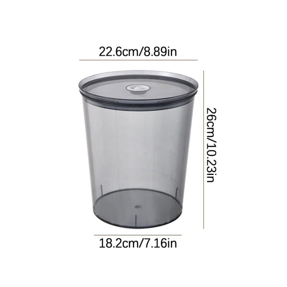 Guoxxzi Home Essentials for New Home, Sealed Bucket Grocery Snacks Transparent Food Display Bucket Moisturee-proof Household Spaghetti Flour Bucket Creatives Storage Bucket