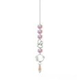 thumbnail image 1 of Guoxxzi Home Essentials for New Home, Sunshine Catcher Gardening Crafts Bedroom Decoration Silvers Pointed Beads Star Double Heart 5-piece Set Crystal Pendant, 1 of 1