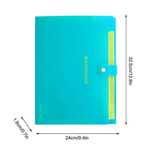 Guoxxzi Home Essentials for New Home, 8 Into Folder A4 Folder Office Storage Bag File Storage Folder Test Paper Classification Organ Bag
