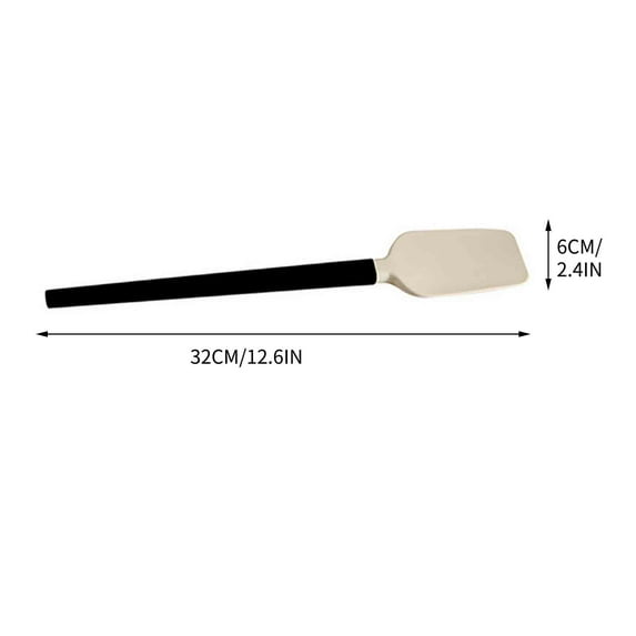 Guoxxzi Home Essentials for New Home, Scraper Multifunctional Scraper Baking Cream Scraper Soft Rubber Scraper Bread Wooden Handle Scraper