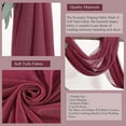 thumbnail image 1 of Guoxxzi Home Essentials for New Home, Transparent Voile Curtain\ Decorative For Crossing Curtain Shops\ Wedding Decoration Scarf\ 70 Cm 2pc, 1 of 9