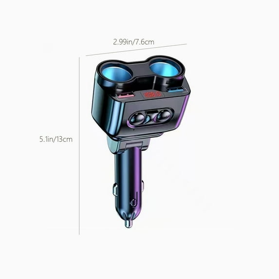 Guoxxzi Home Essentials for New Home, Vehicle Charger Fast Charger One Tow Two Conversion Plug Usb Vehicle Cell Phone Multifunction