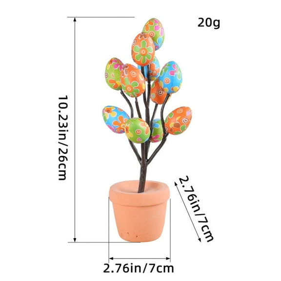 Guoxxzi festive atmosphere Easter Eggs Pot Spots Eggs Flower Pot Outdoor Courtyard Easter Decoration
