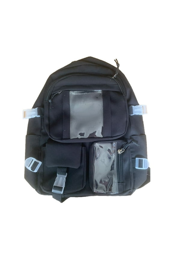 school supplies for teens, College Style Foreign Trade Backpack For Women Korean Version Student Bag Elementary And Middle School Students School Bag Nylon Cloth Large Capacity Backpack