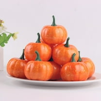 Guozer 1Pcs Pumpkin Craft Mini Pumpkin Decor for Fall Centerpiece Fake Orange Pumpkins for Decorating in Bulk for Vase Filler, Thanksgiving