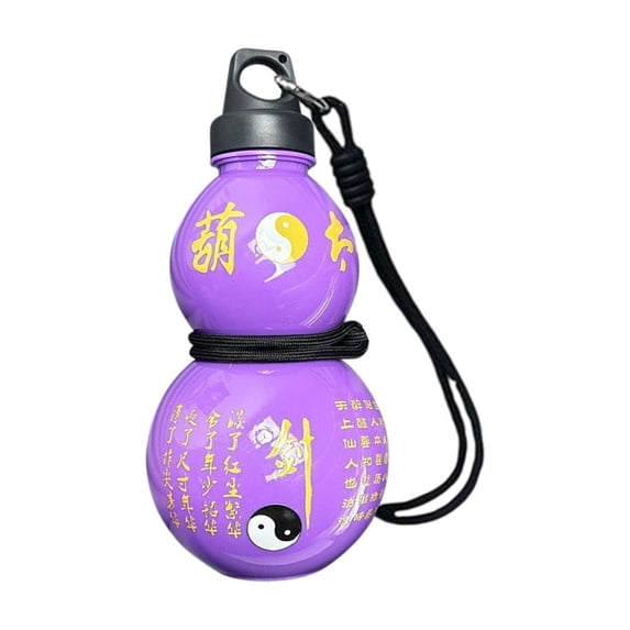 Guozer 20 oz Gourd Water Bottle,Large Capacity Chinese Style Water Bottle with Strap for Sports Travel