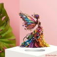 thumbnail image 1 of Guozer 2D Acrylic Ornaments Butterflies-fairy Ornament for Office Table Home Bedroom Holiday Gifts, 1 of 6