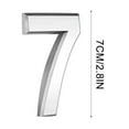 thumbnail image 1 of Guozer 3 Inch Silve Modern House Numbers Mailbox Numbers 0-9 Self-Adhesive Street Door Home Address Metal Numbers for Outside Or Inside Signs Easy Install, 1 of 2