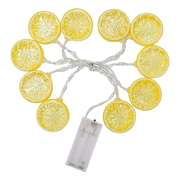 Guozer Battery-powered Light String for Lemon Party Decorations LED String Lights for Bedroom Birthday Garden Party Decorations 59In
