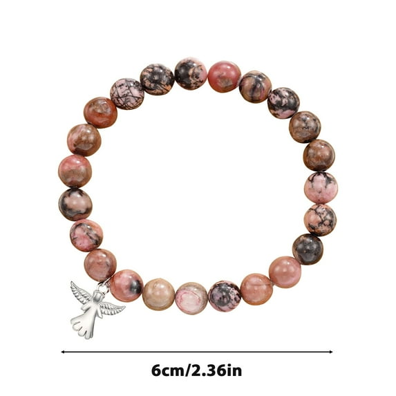 Guozer Beaded Bracelets for Women, Purple Crystal Bracelet for Women, Beaded Joint Bracelet Gifts for Women, Birthday Mother's Day Jewelry Gifts for Her