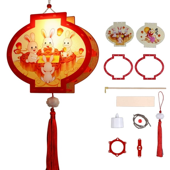 Guozer Carrying Lanterns Crafts Materials for Holiday Gifts Kindergarten DIY Production