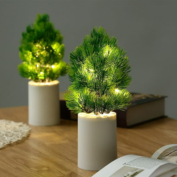 Guozer Christmas Tree Shaped Night Lights 1PCS Mini Christmas Tree Ornaments for Christmas Gifts, Thanksgiving Gifts, Teacher's Day Gifts, Birthday Gifts