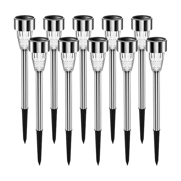 Guozer 10 PCS Solar Lights Outdoor, LED landscape Lighting Solar outdoor Lights, Lawn Lights, Waterproof Solar Garden Lights for Walkway Terrace Outdoor