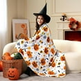 thumbnail image 1 of Guozer Clearance 51.1x59in Halloween Blanket Soft Plush Halloween Blanket Araneid Web Pumpkin Blanket Decoration, 1 of 6