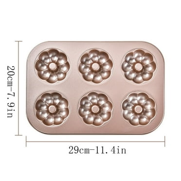Guozer Clearance 6 Piece Cake Baking Pan Household Baking Donut Kitchen Baking Non-stick Baking Pan