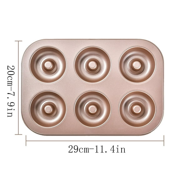 Guozer 6 Piece Cake Baking Pan Household Baking Donut Kitchen Baking Non-stick Baking Pan