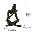 thumbnail image 1 of Guozer Abstract Figure Reading Statue Decorative Bookshelf Desk Ornament, 1 of 2