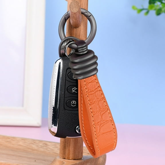 Guozer Car Key Pendant 1PCS Men's Key Ring Leather-Car Keychain Universal Key Fob Keychain Car Keychains Accessories Keychain Gift for Men And Women