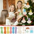 thumbnail image 1 of Guozer Christmas Crochet Kits 1PCS Handmade Woolen Dough Material for Children, Friend, Family, 1 of 9