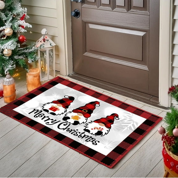 Guozer Christmas Doormat 1PCS Kitchen Drying Mat Water Absorbing Bath Mat for Decorating Home, Restaurants, Shopping Malls, Dormitories, Hotels