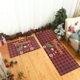 thumbnail image 1 of Guozer Christmas Rugs Set of 2 Christmas Tree Floor Mats Thickened Bathroom Mats for Home, Dorm, RV, Office（47.24x15.75in+23.62x15.75in）, 1 of 6