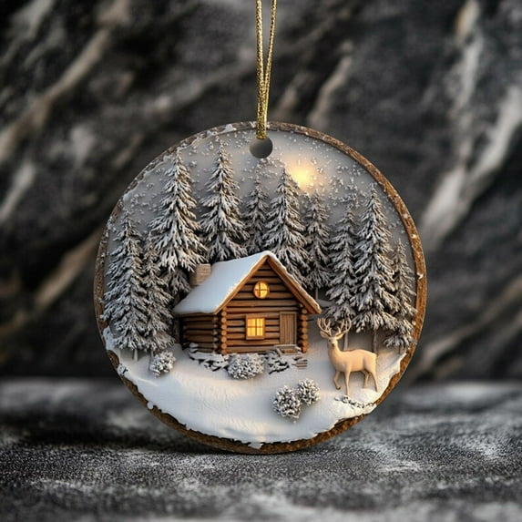 Guozer Christmas Tree Hanging Plaque 1PCS Small Christmas Signs Christmas Decorations for Tree, Home, Dorm, RV, Office, Christmas Gifts, Thanksgiving Gifts, Birthday Gifts