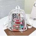 thumbnail image 1 of Guozer Clear Bookbag for Gift 1PCS PVC Clear Bookbag for Gift Student Daily Backpack Clear Backpack for School, 1 of 1