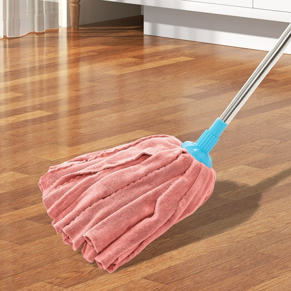 Guozer Coral Fleece Mop Thickened Absorbent Traditional Old Fashioned Mop Round Head Flat Head Mop