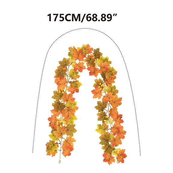 Guozer Fall Leaves Decor 1PCS Simulated Plant Hanging Fall Leaves Decor for Family Gatherings, Dances, Banquets, Winter Decor, Christmas Decor, Thankgiving Decor