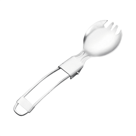 Guozer Foldable Spoon Portable Travel Utensils Camping Utensil for for Outdoor, Camping, Hiking