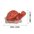 thumbnail image 1 of Guozer Glass Turtle Figurines 1PCS Hand Carved Statue Hand Carved Paperweight Pocket Sculpture Home Decoration, 1 of 5