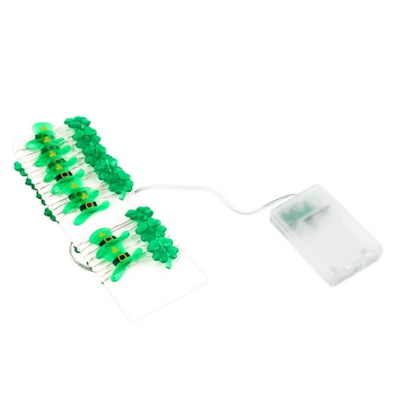 Guozer Green Light String Lights 1PCS St. Patrick's Day Light String Battery Power LED Light Decoration