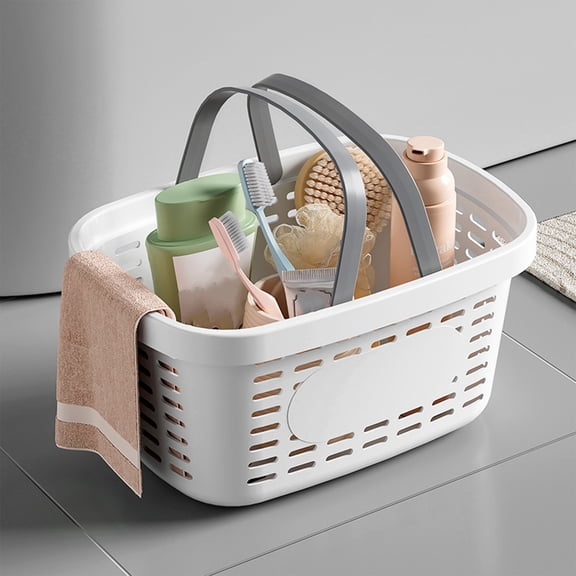 Guozer Guozer Small Plastic Storage Basket Bathroom Shelf Baskets Kitchen Organizing Pantry Storage Bins Plastic Baskets with Handles Basket Organizer for Home