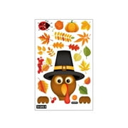 Guozer Clearance Holiday Turkey Cling 1PCS Thanksgiving Window Clings Stickers Fall Decorative Glass Stickers Thanksgiving Window Clings Stickers For Living Room,Background
