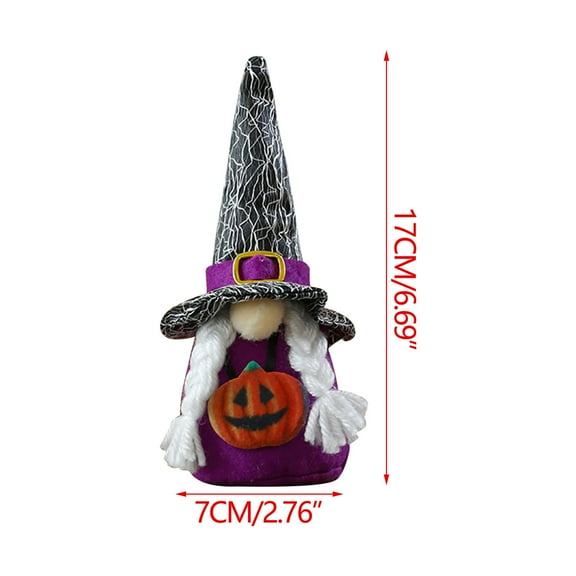 Guozer Indoor Halloween Decorations 1PCS Halloween Desk Decor Gnome Doll Halloween Faceless Gnome Dolls For Bar, Ghost House, Escape Room Games, Haunted Houses