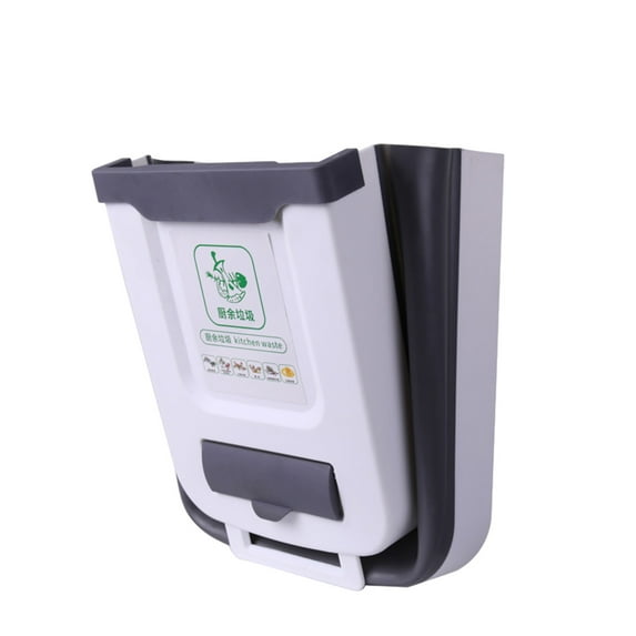 Guozer Kitchen Waste Bins 1PCS Hanging Kitchen Garbage Bin Foldable Kitchen Garbage Bin Wall Mounted Garbage Can Plastic Garbage Can