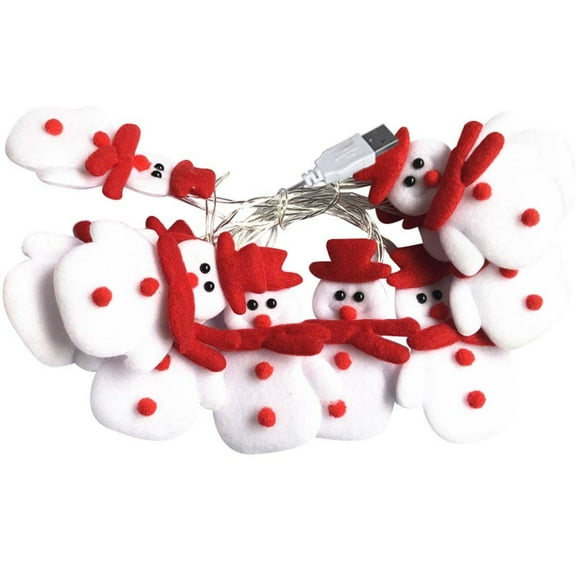Guozer LED Christmas Snowman Strings Christmas Tree Holiday Party Decoration Lantern