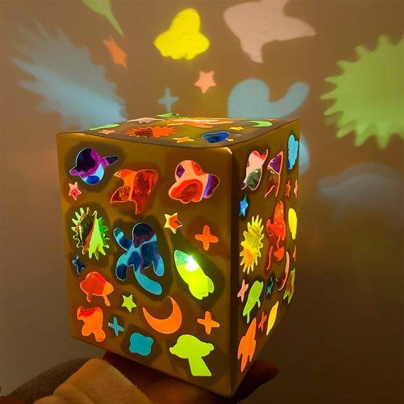 Guozer Lantern Children's Light And Shadow Game Kindergarten DIY Production Portable Projection Lamp Material Bag